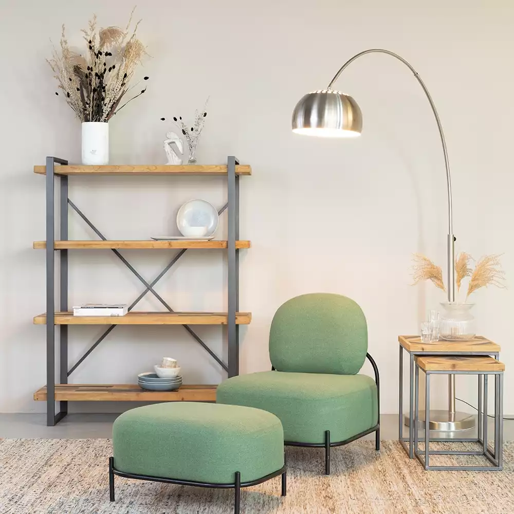 Sofa Polly vert minimaliste en métal Zuiver